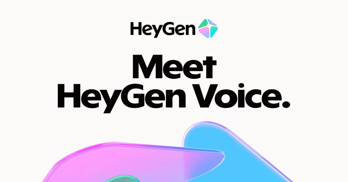 Imagem de divulgação do HeyGen Voice
