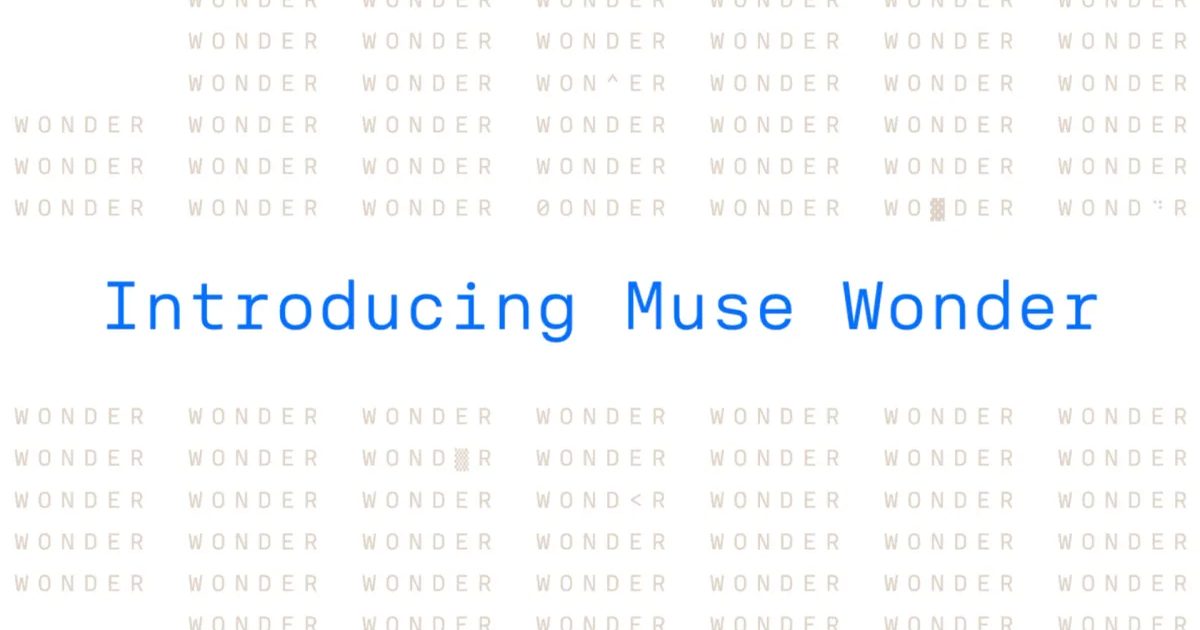 Imagem de divulgação do Muse Wonder